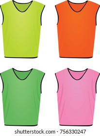 Training soccer bib. vector illustration 