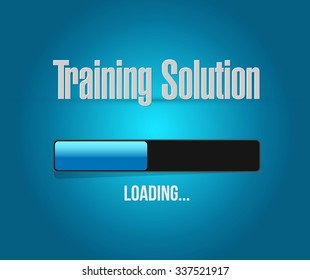 Training Solution loading sign concept illustration design graphic icon