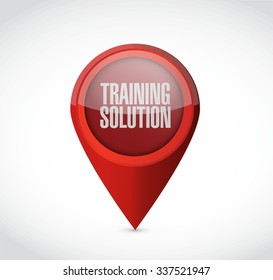 Training Solution pointer sign concept illustration design graphic icon