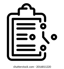 Training sport program icon. Outline training sport program vector icon for web design isolated on white background