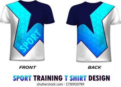 Training sport shirt design template