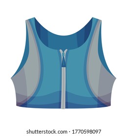 Training Sports Bra or Racerback Tank as Track Womenswear Vector Illustration