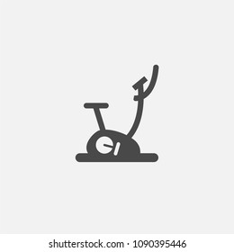 Training stationary bike vector icon