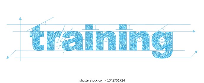 TRAINING technical lettering typography