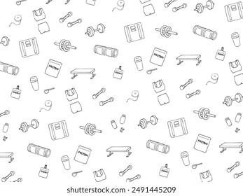 Training tool line drawing background