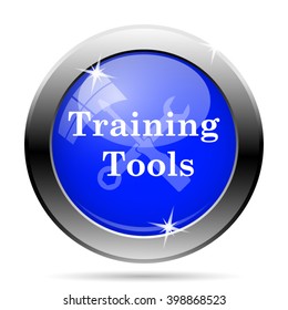 Training tools icon. Internet button on white background. EPS10 vector
