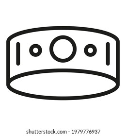 Training tracker icon. Outline Training tracker vector icon for web design isolated on white background