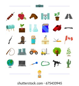training, transportation, weapons and other web icon in cartoon style.game, Canada, vegetable growing,fitness icons in set collection.