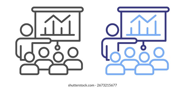 Formación de dos hojas de iconos de color