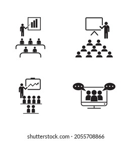Plantilla de la ilustración de diseño de iconos del vector de entrenamiento