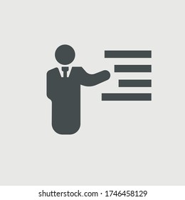 Training vector icon illustration sign