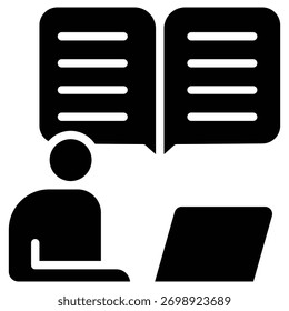 Icono de Web de entrenamiento en estilo audaz