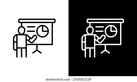 Training White Icon Set Design