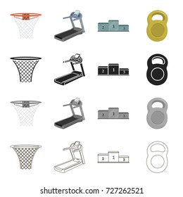 Training, winning, competitions and other web icon in cartoon style.Equipment, accessories, facilities, icons in set collection.