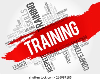 TRAINING word cloud, business concept