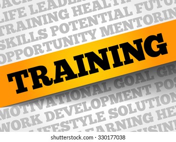 TRAINING word cloud, business concept