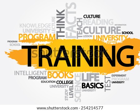 TRAINING word cloud, business concept