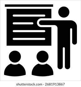 Training Workshop Icon Element For Design