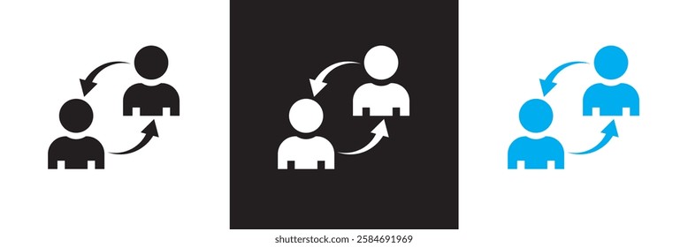 Training and workshop icon .  UI icon collection. isolated on white and black background. vector illustration. EPS 10