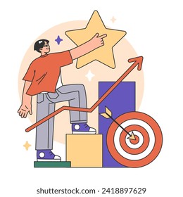 Training workshop. Interactive training process. Professional development. Increasing of business competences and skills. Flat vector illustration