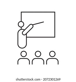 training workshop vector icon template design