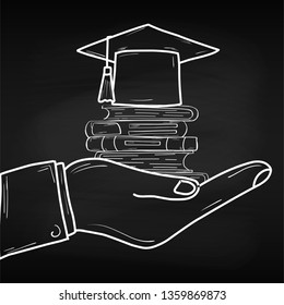 Training. World Book Day. April. Knowledge. Reading. World. For your design. Sheet. Chalk board. School.