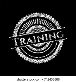 Training written on a blackboard