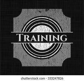Entrenamiento escrito en una pizarra