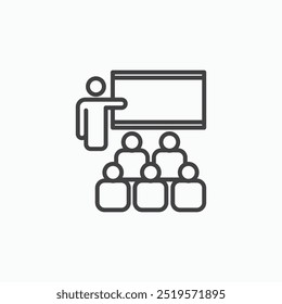 Icono de training linesimple en estilo de línea.