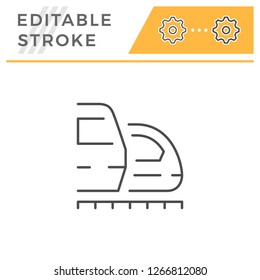 Trains line icon