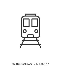 trainstation outline icon pixel perfect for website or mobile app
