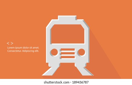 Train,Transport concept,Blank for text,vector