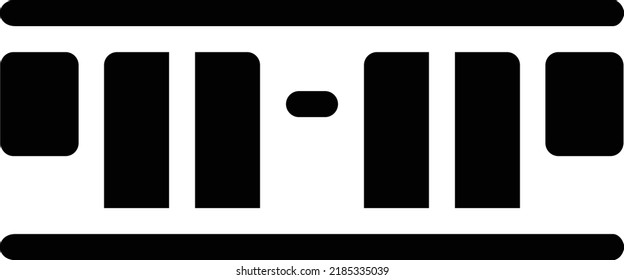 ilustración de trainVector en un fondo transparente. Símbolos de calidad superior. Iconos vectoriales de glifos para diseño de conceptos y gráficos.