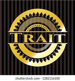Trait gold emblem
