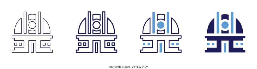Trait inheritance icon in 4 different styles. Thin Line, Line, Bold Line, Duotone. Duotone style. Editable stroke.