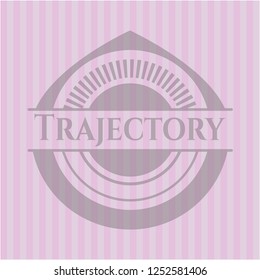 Trajectory retro pink emblem