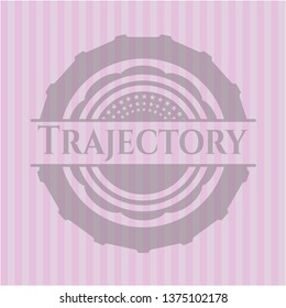 Trajectory retro pink emblem