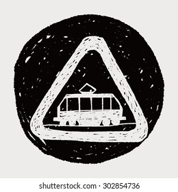 tram doodle
