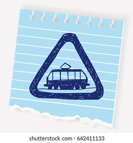 tram doodle