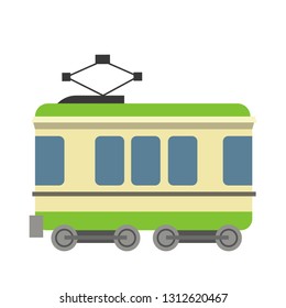 Tram emoji vector