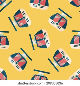 tram flat icon,eps10 seamless pattern background
