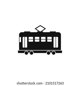 Tram icon design template vector isolated