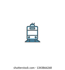 Tram icon design. Transportation icon vector illustration