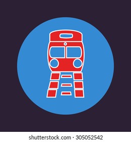 Tram icon, eps 10