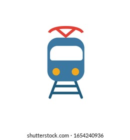 Icono del tranvía. Elemento simple de la colección de iconos de transporte. Icono creativo de tranvía ui, ux, apps, software e infografías.