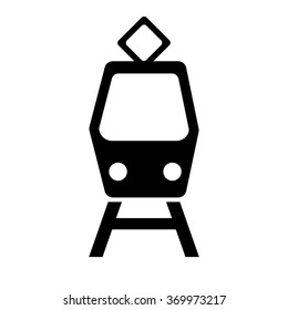 Tram Icon. Simple Illustration.