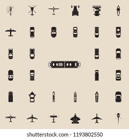 tram icon. Transport view from above icons universal set for web and mobile