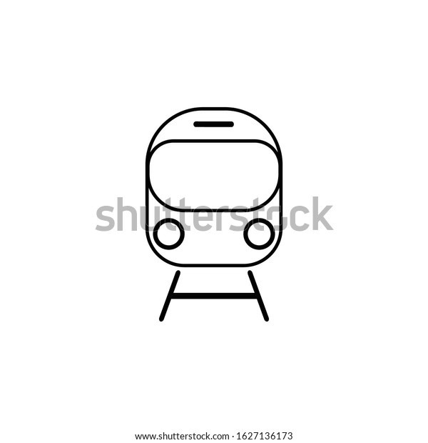 tram icon vector black\
illustration