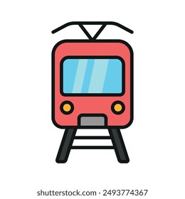 Icono de tranvía diseño de Vector Plantillas concepto simple y moderno