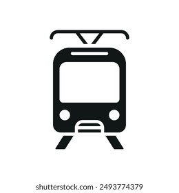 Tram icon vector design templates simple and modern concept